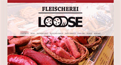 Desktop Screenshot of fleischerei-loose.de