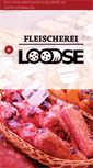 Mobile Screenshot of fleischerei-loose.de