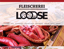 Tablet Screenshot of fleischerei-loose.de